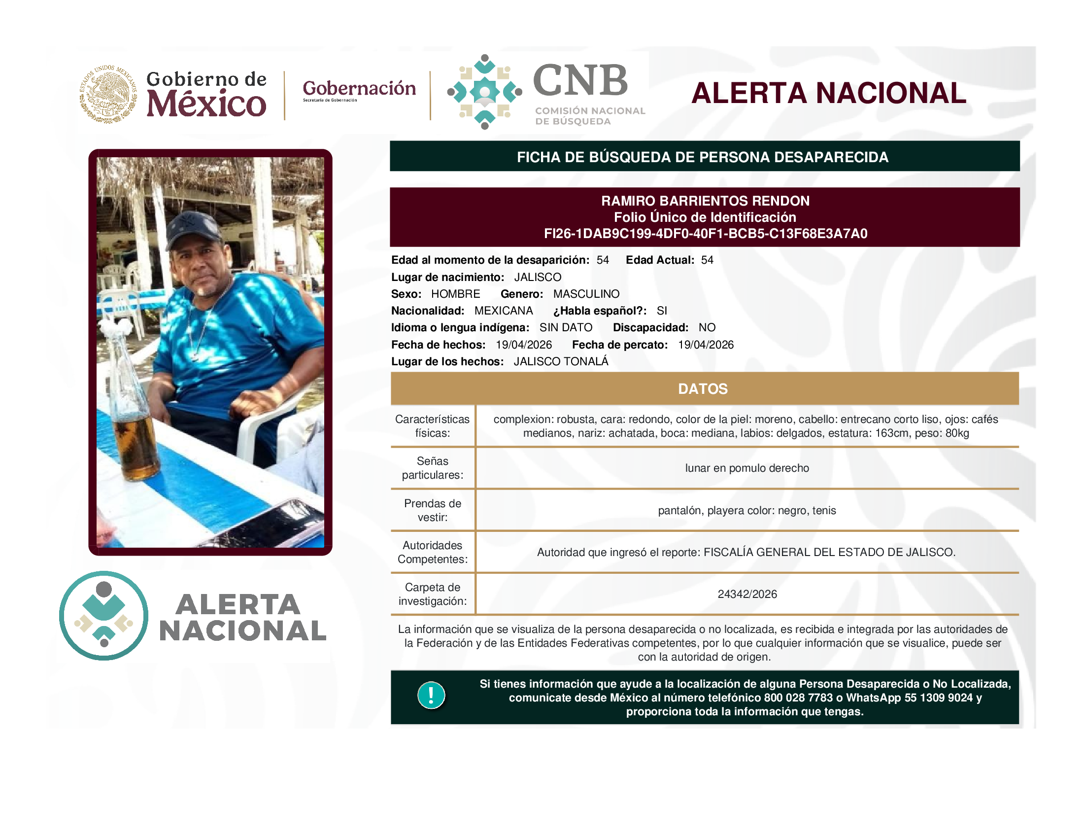 RAMIRO BARRIENTOS RENDON