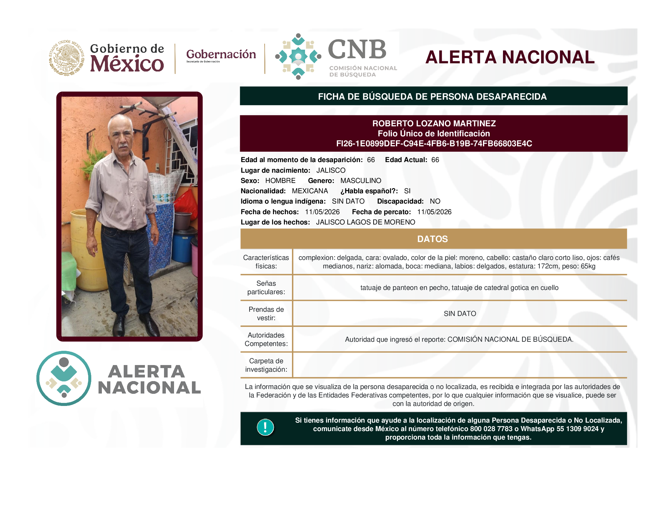 ROBERTO LOZANO MARTINEZ
