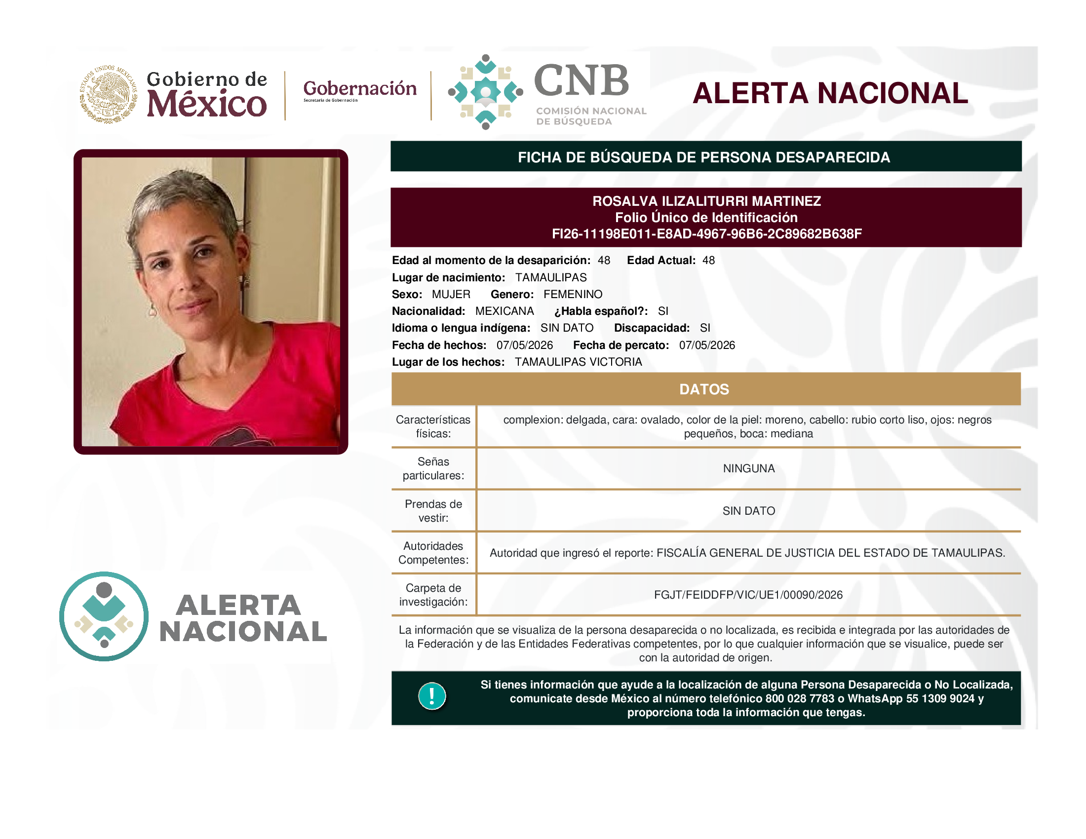 ROSALVA ILIZALITURRI MARTINEZ