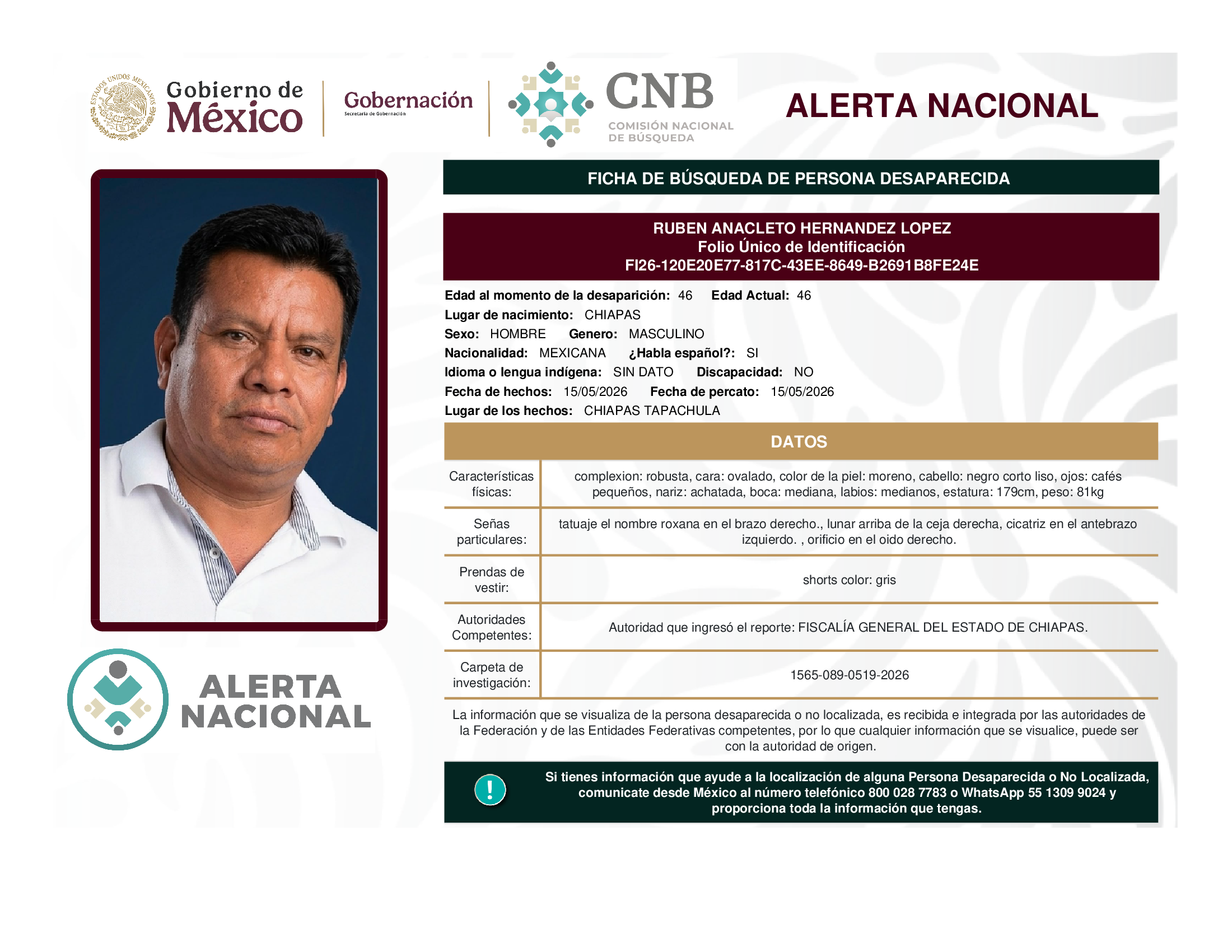 RUBEN ANACLETO HERNANDEZ LOPEZ