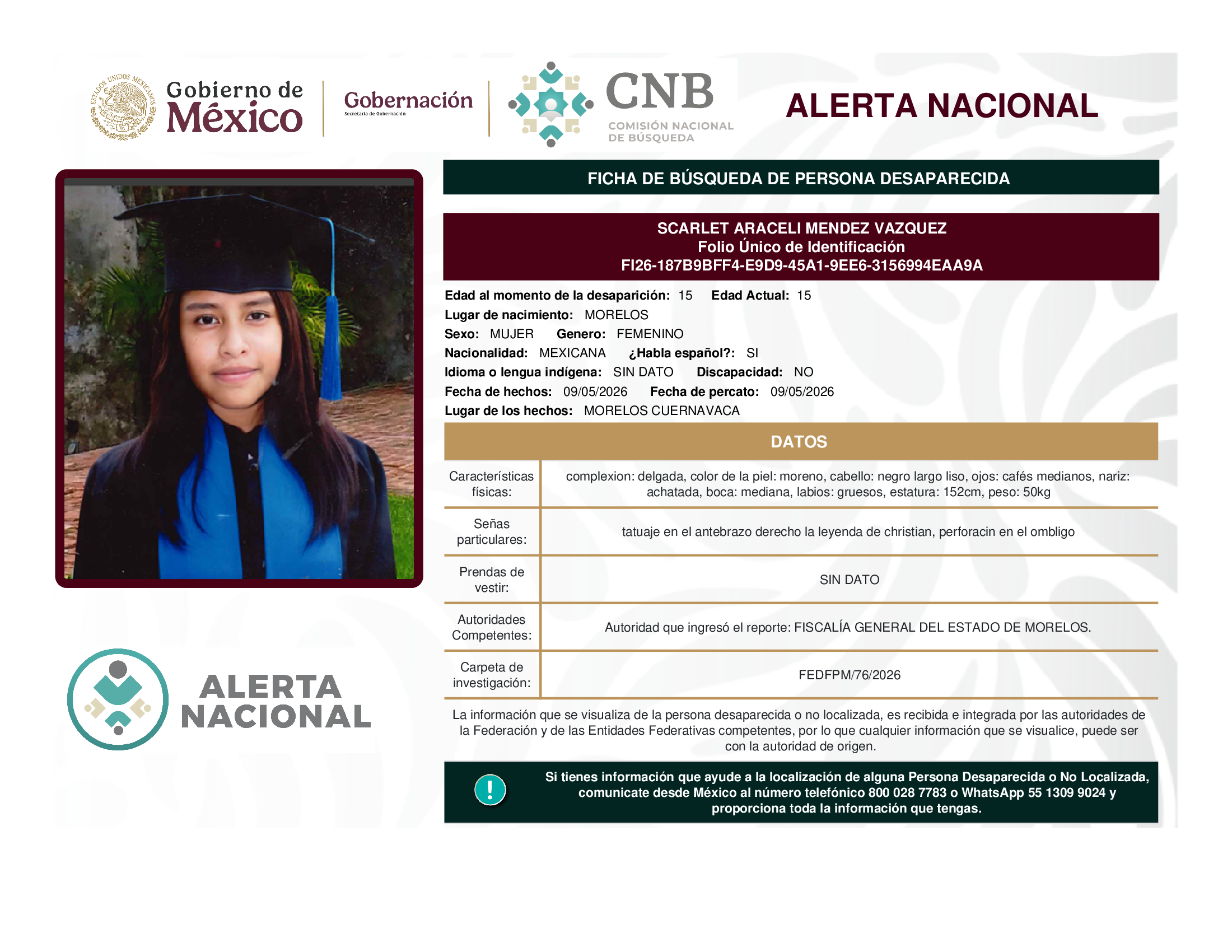 SCARLET ARACELI MENDEZ VAZQUEZ