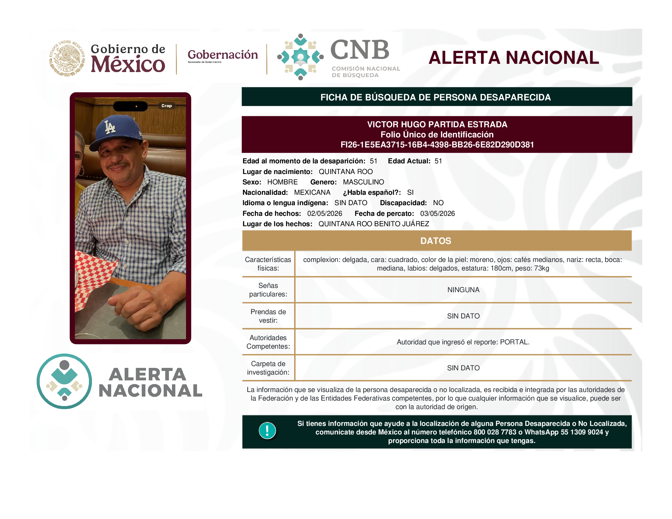 VICTOR HUGO PARTIDA ESTRADA