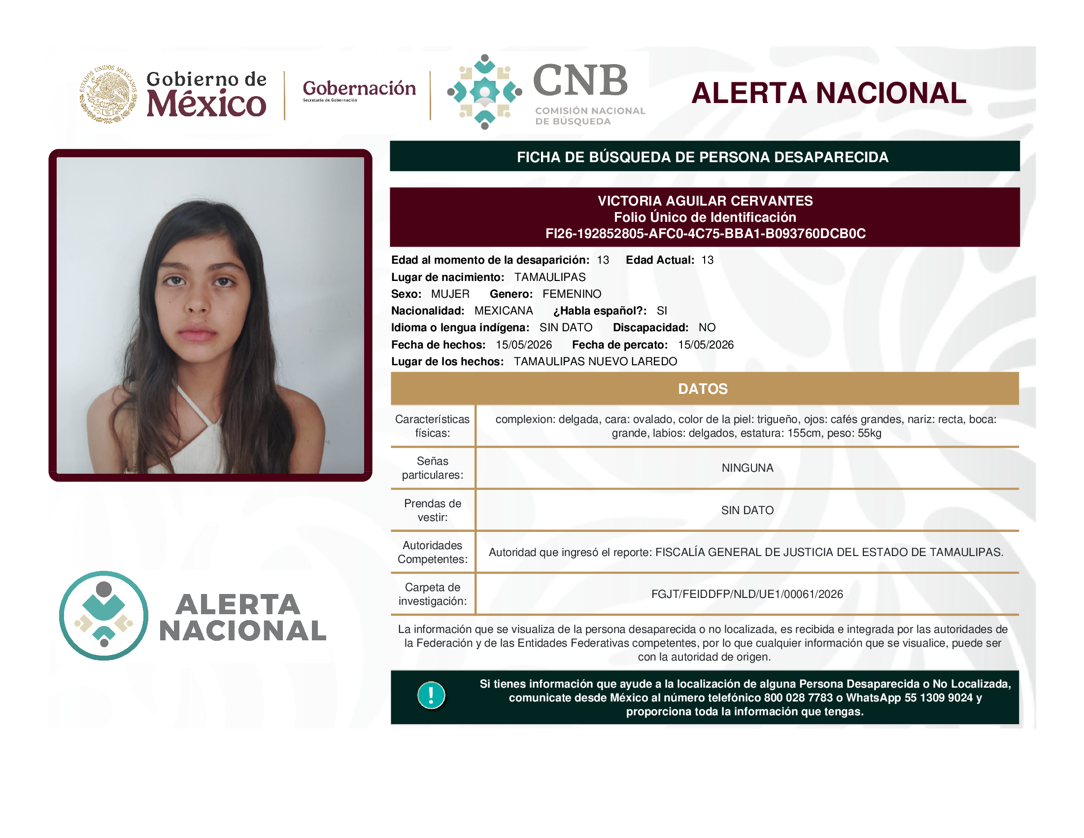 VICTORIA AGUILAR CERVANTES