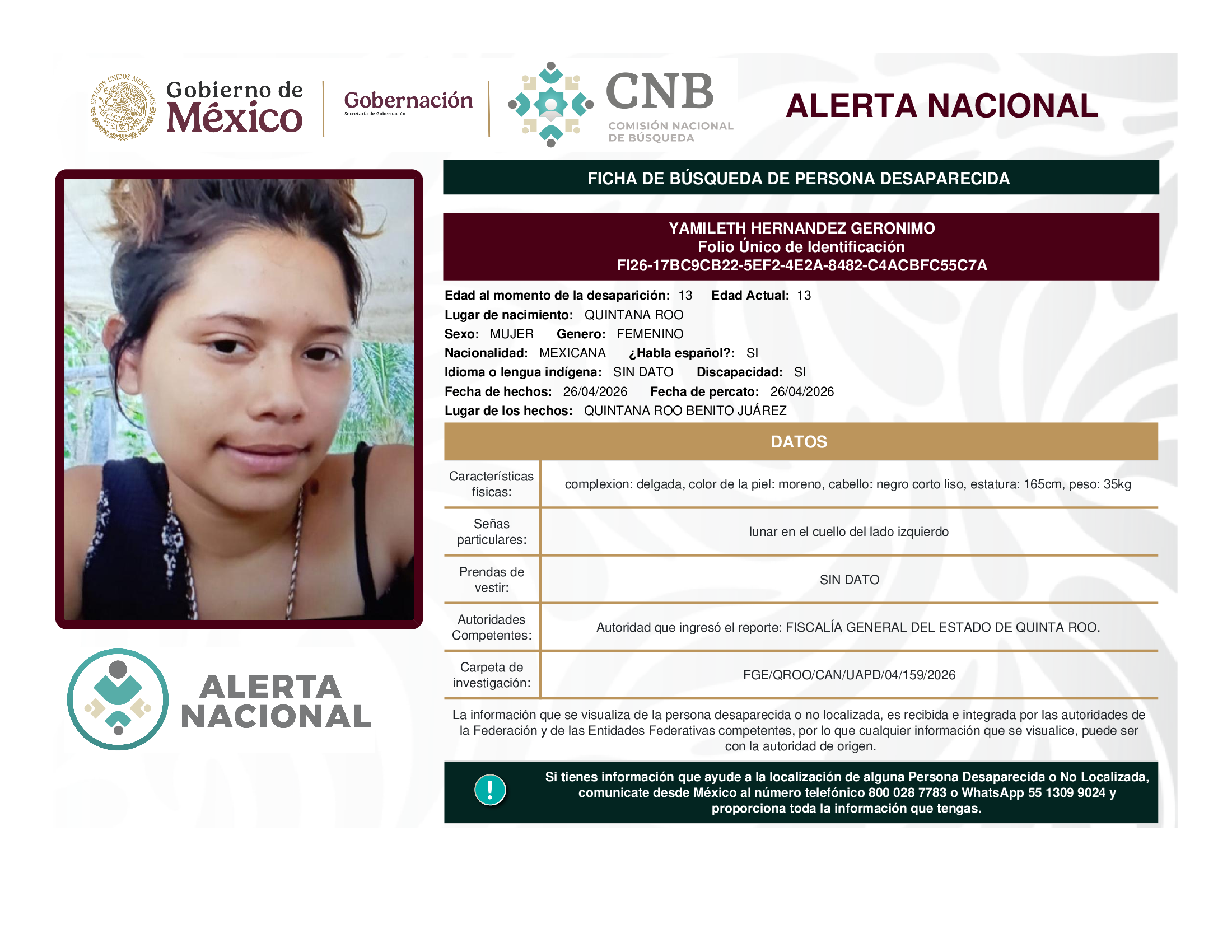 YAMILETH HERNANDEZ GERONIMO