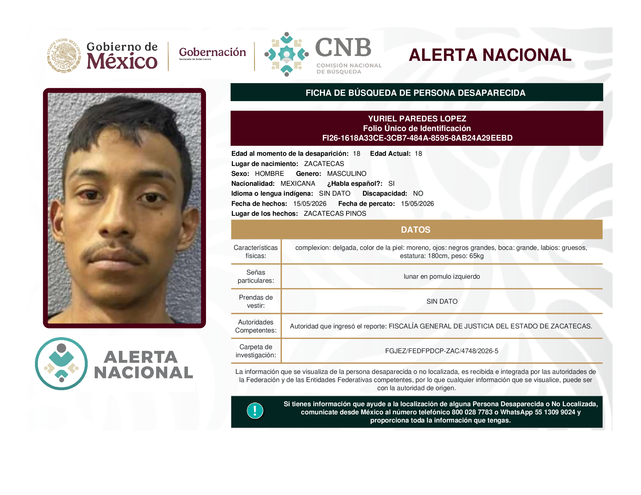 YURIEL PAREDES LOPEZ