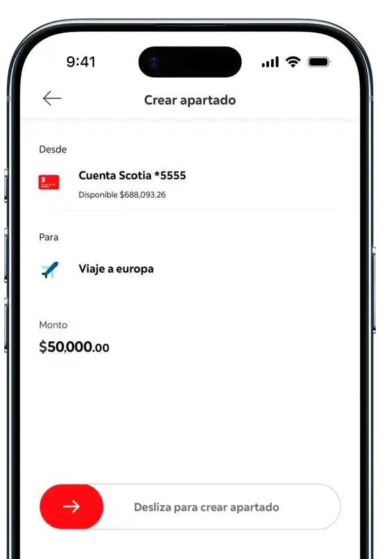 Aplicaci&oacute;n ScotiaM&oacute;vil con Funcionalidad de Apartados