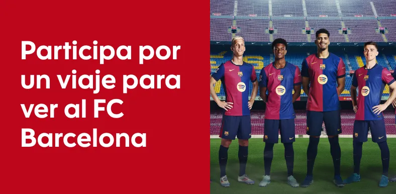 Participa por un viaje para ver al FC Barcelona