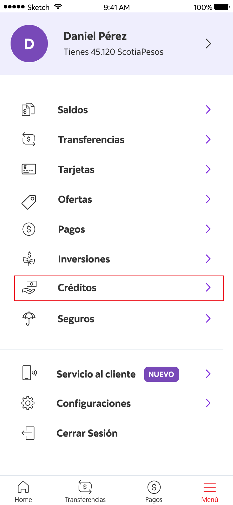 Opción de créditos hipotecarios