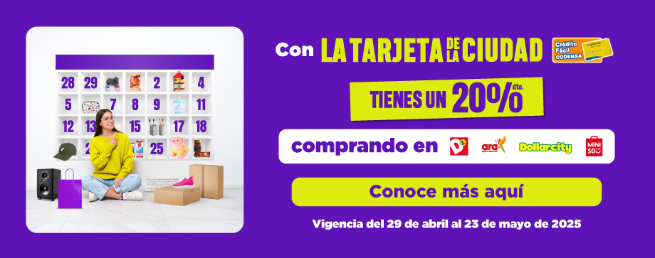 CASH BACK TIENDAS D1-TIENDAS ARA-DOLLARCITY-MINISO