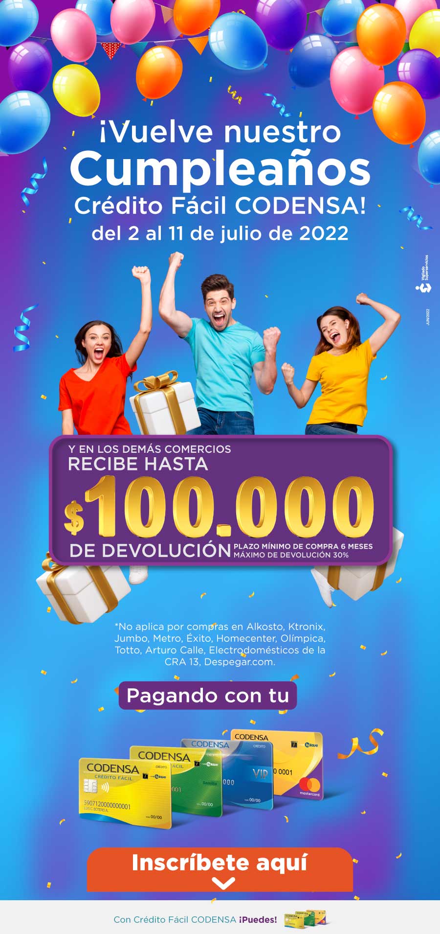  CUMPLE&Ntilde;OS CFC