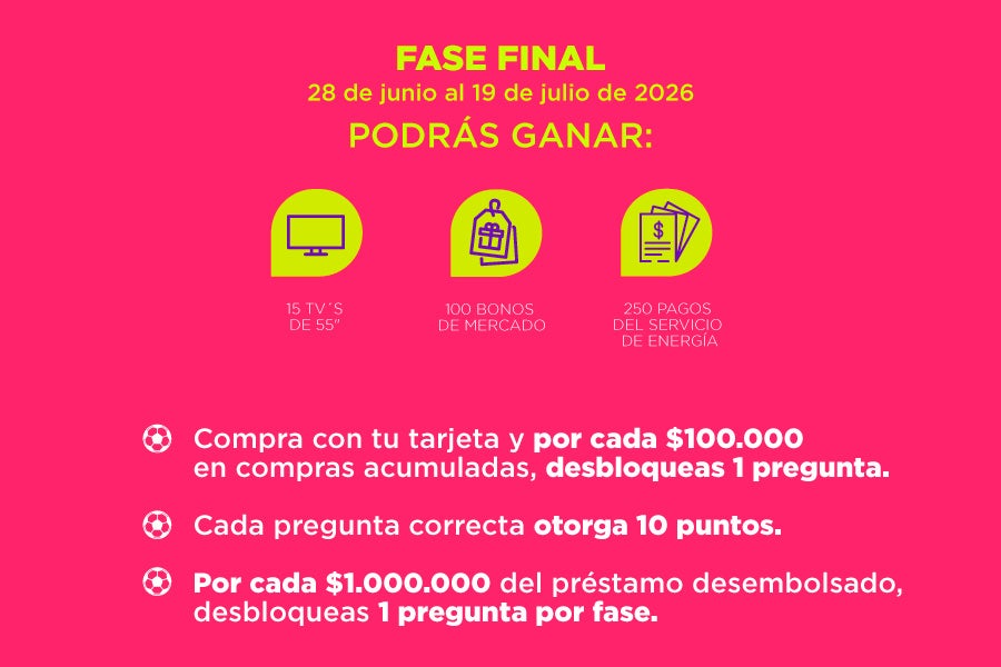 Cr&eacute;dito f&acute;cil codensa