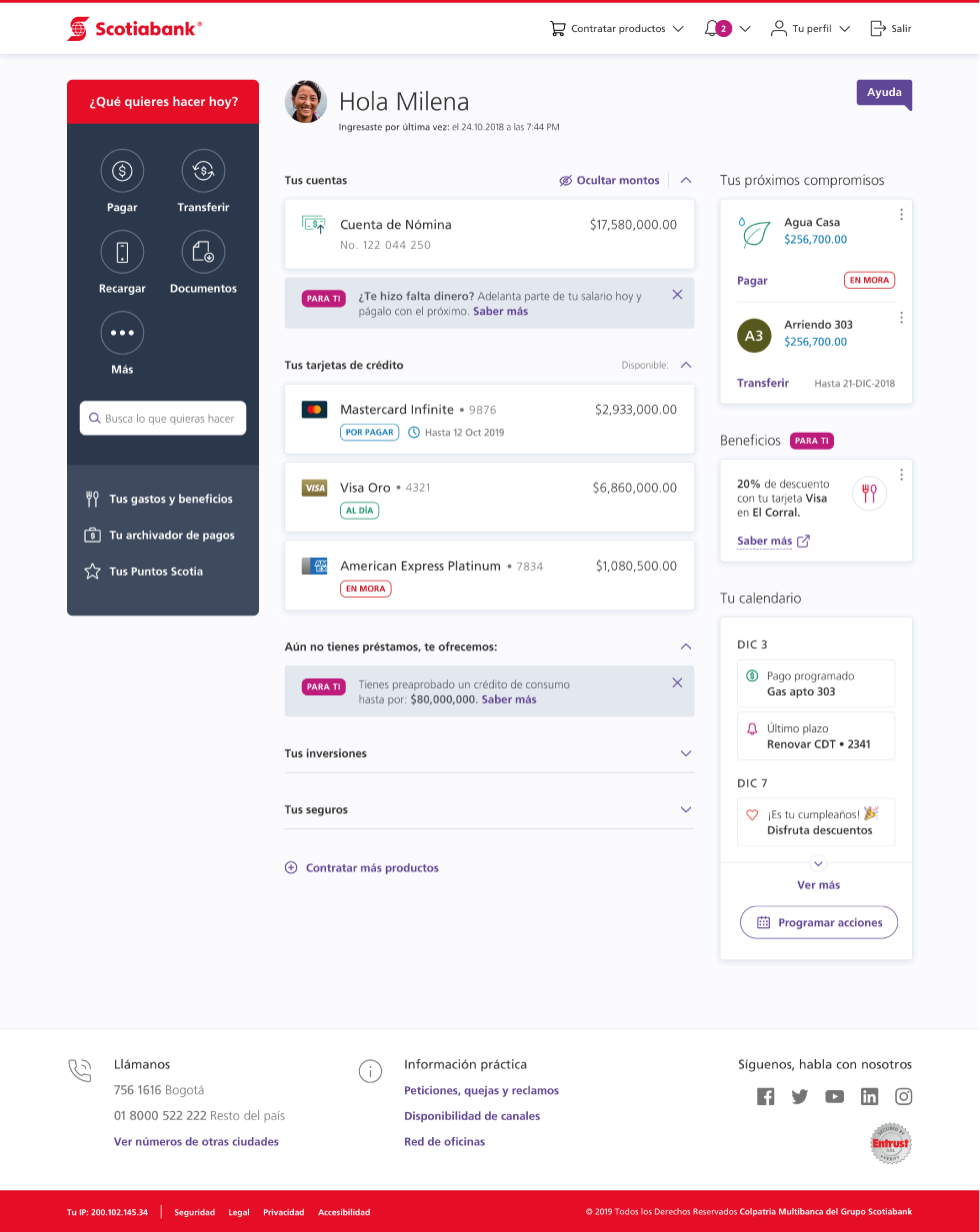 Nueva imagen de la Banca Virtual Colparia