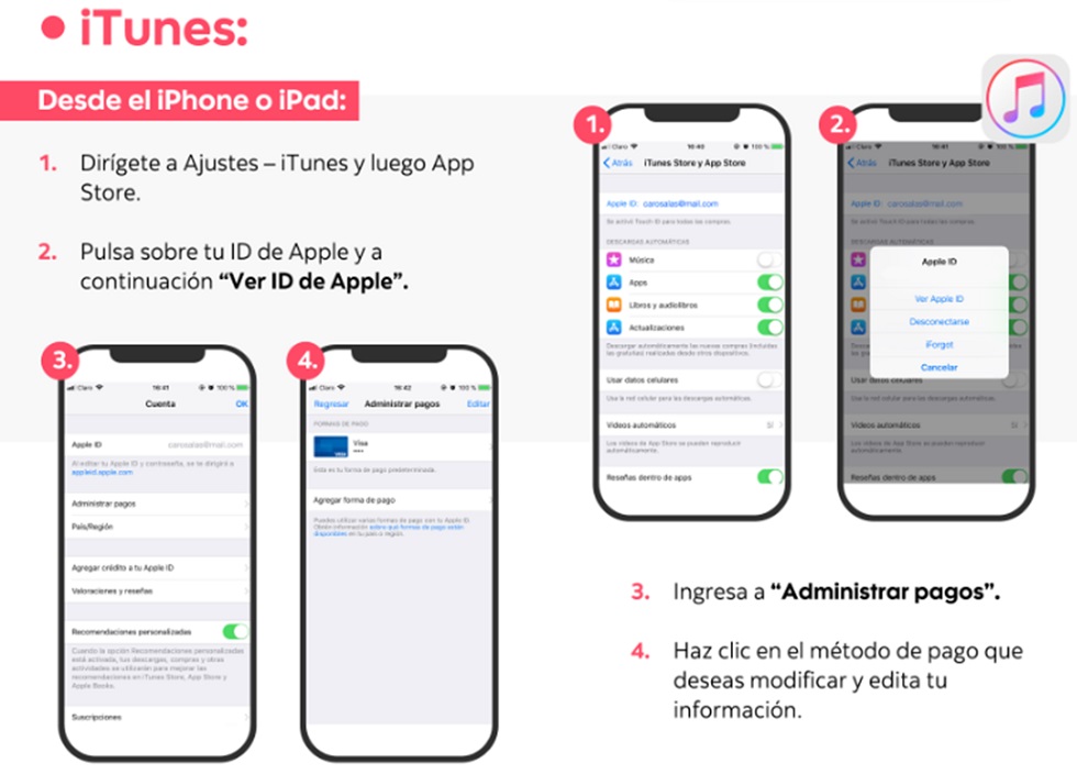 Imáagenes de app Itunes