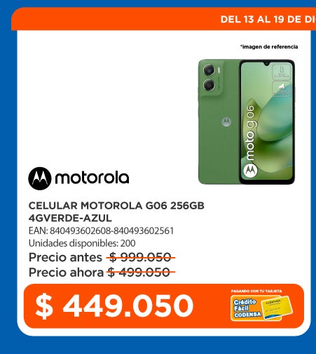 Cr&eacute;dito f&acute;cil codensa