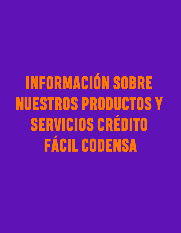 Información sobre nuestros productos y servicios