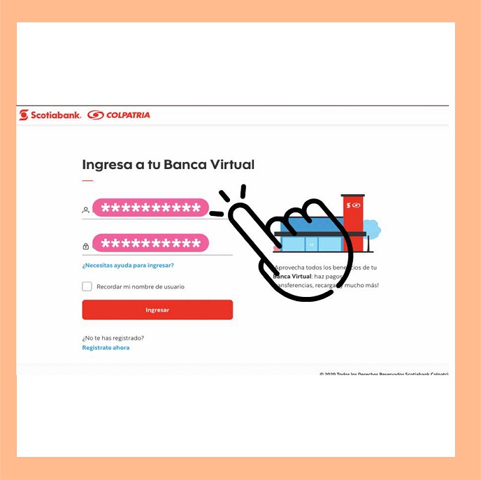 Paso dos transferencia desde crédito rotativo