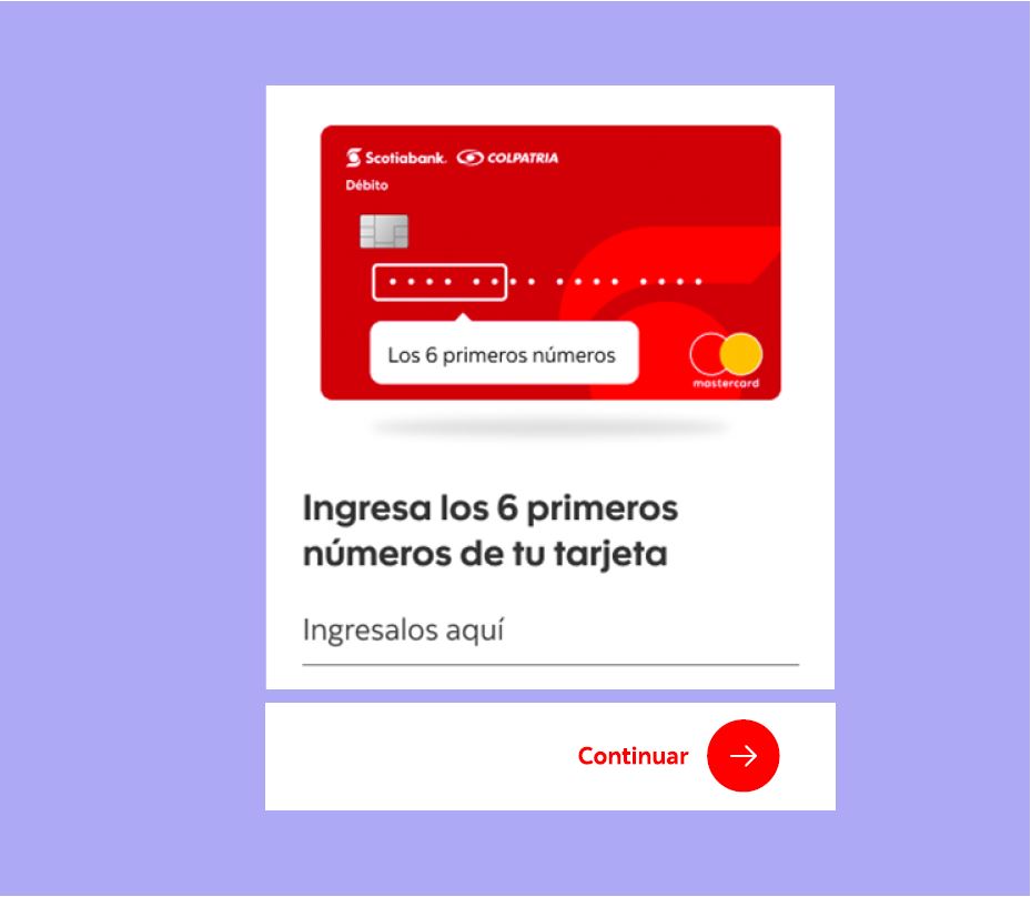 Paso tres transferencia desde crédito rotativo