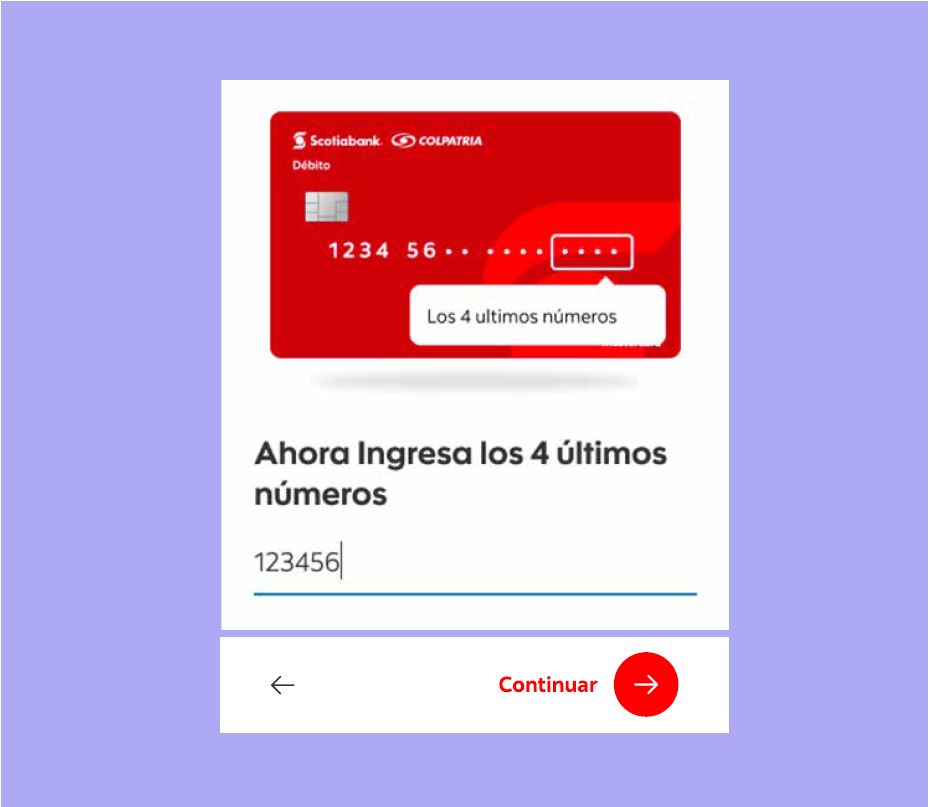 Paso cuatro transferencia desde crédito rotativo