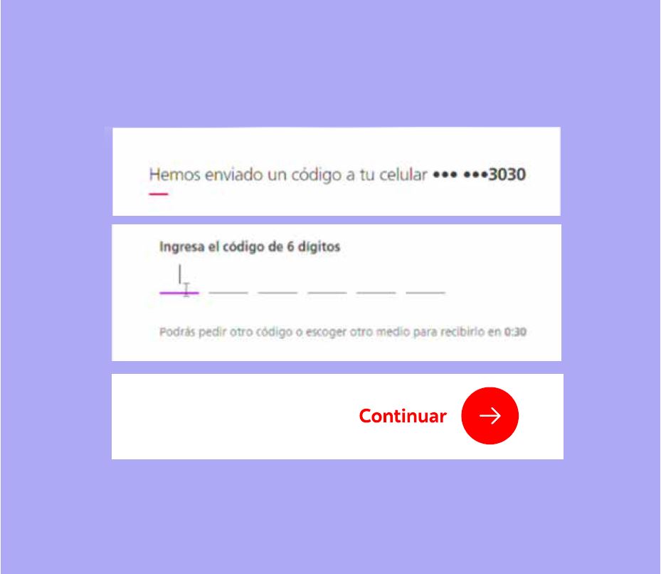 Paso siete transferencia desde crédito rotativo