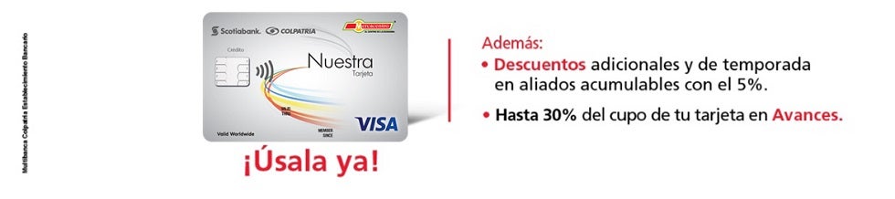 Imagen Tarjeta la Nuestra de Scotiabank Colpatria