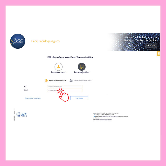 Paso cinco transferencia desde crédito rotativo
