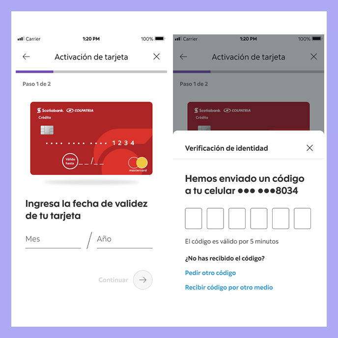 Paso cuatro transferencia desde crédito rotativo