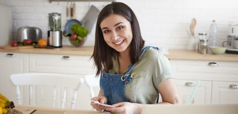 Mujer sonriendo