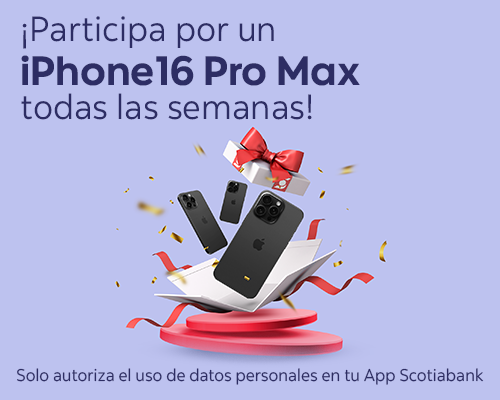 Participa por un iPhone 16 Pro Max todas las semanas