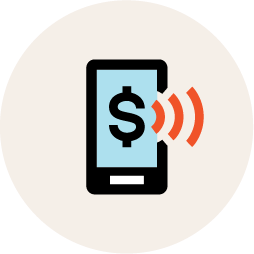 Icono contacto sin contacto