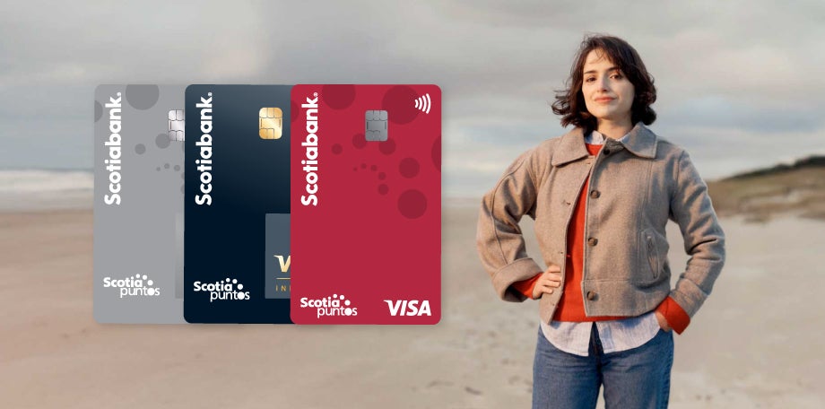 Mujer y tarjetas de crédito Scotia