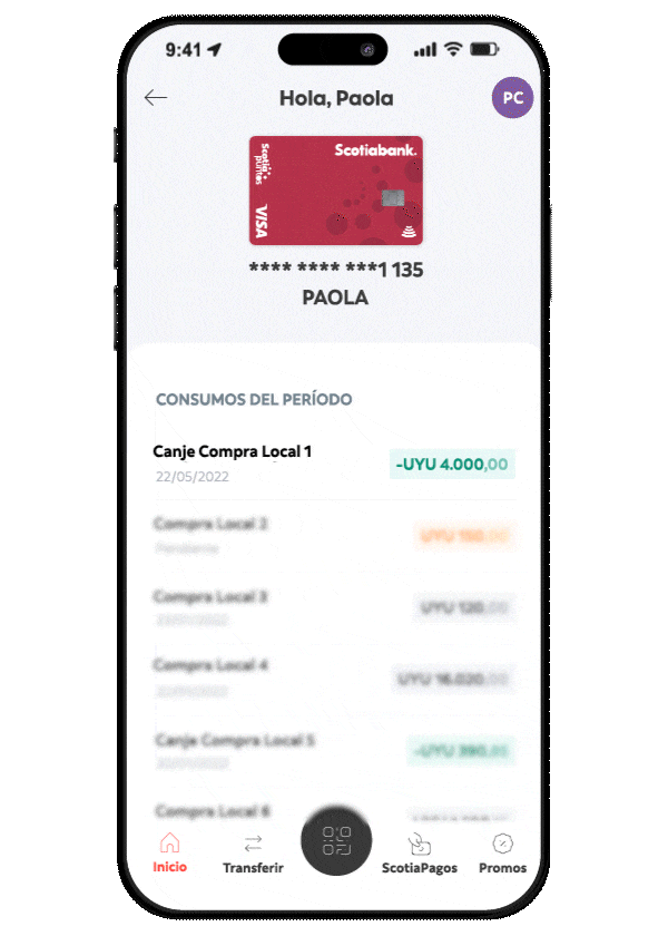 Solicitá tu tarjeta de crédito Scotia puntos en scotiabank.com.uy