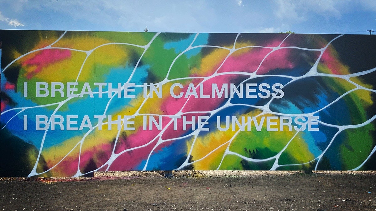 Monica Wickeler mural at lakeview village