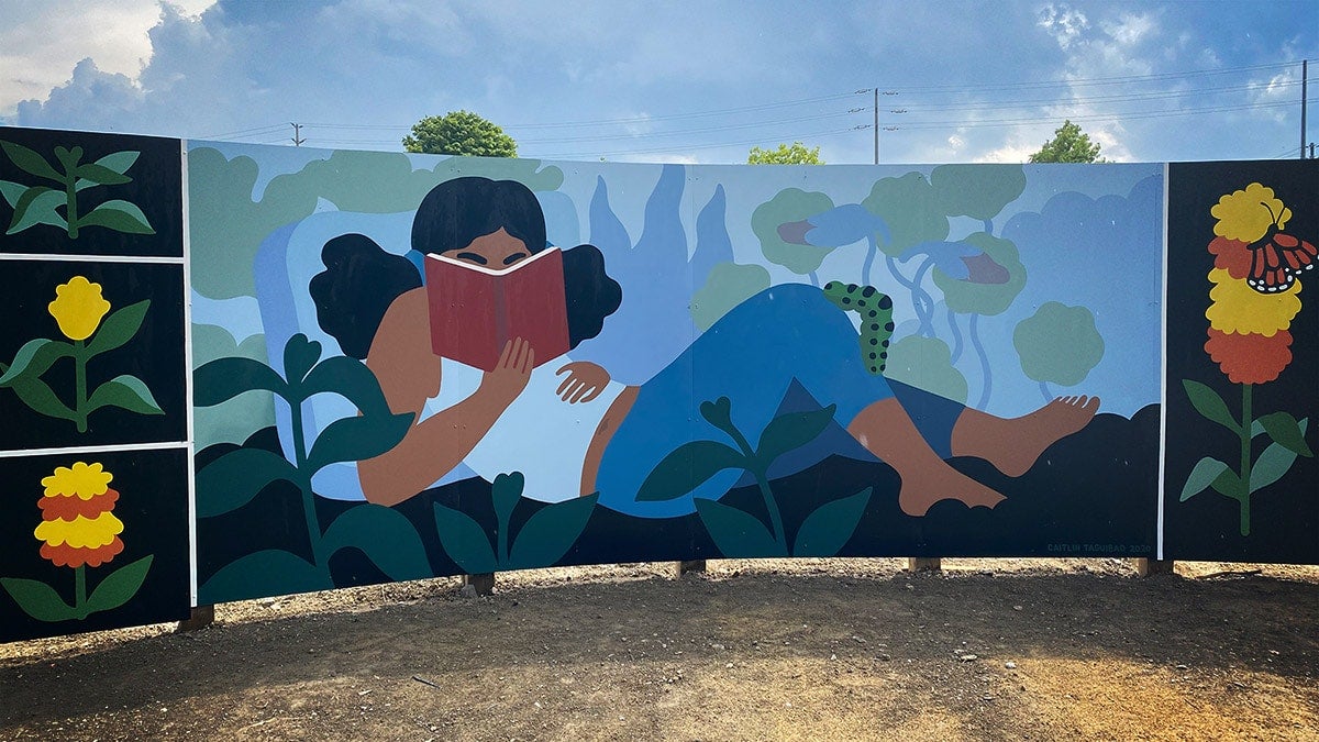 Caitlin Taguibao mural at lakeview village