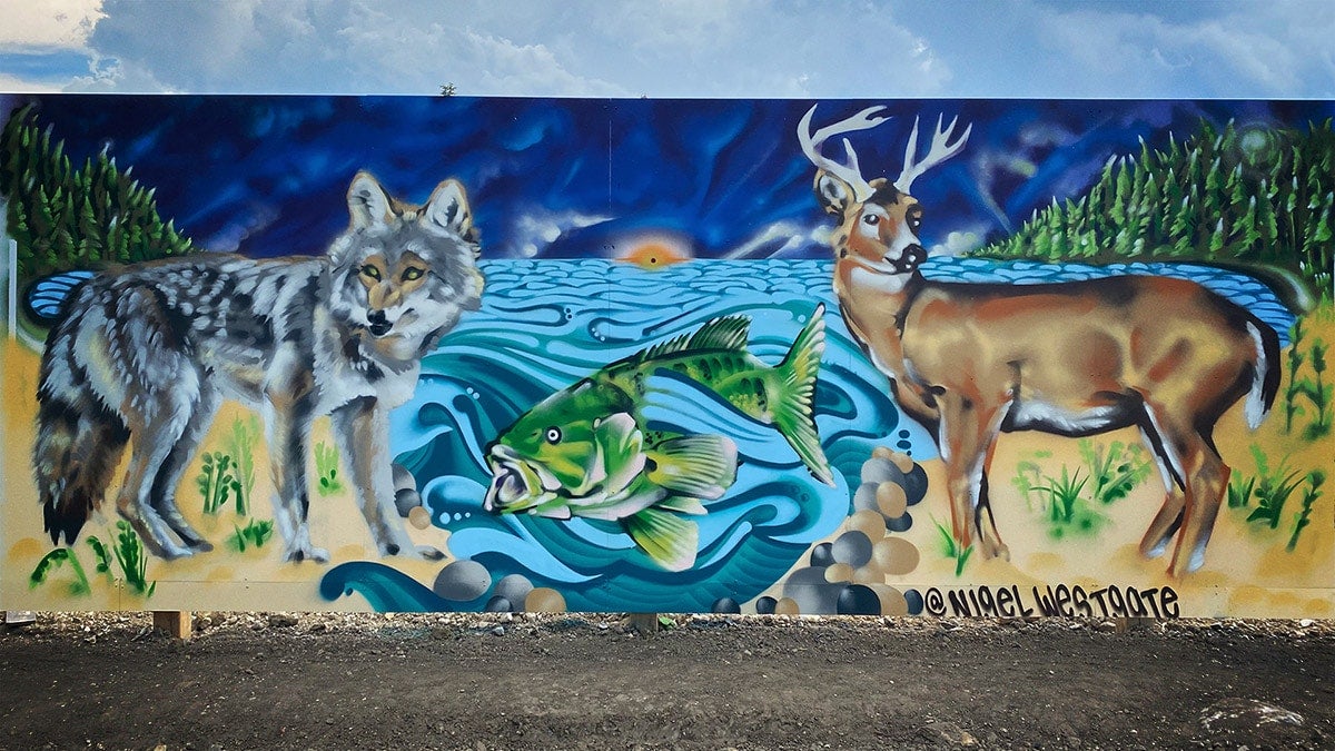 Nigel Westgate mural at lakeview village