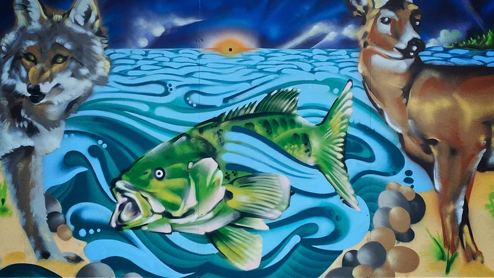 Nigel Westgate mural at lakeview village