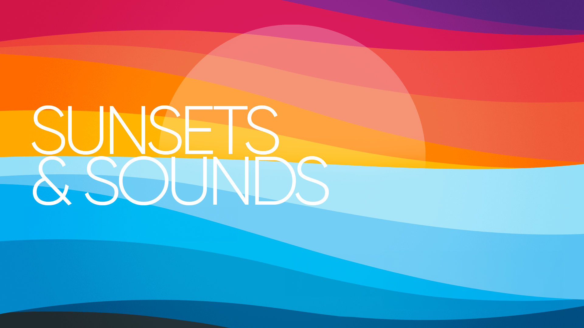 graphic of sunsets and sounds