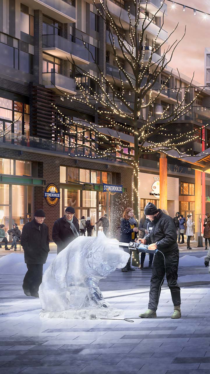 winter lakeview square rendering