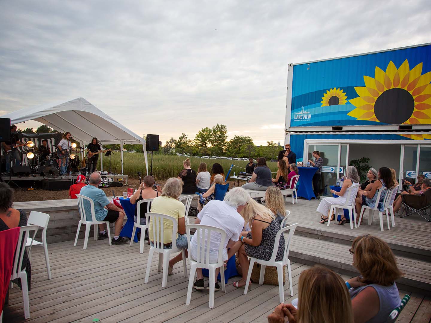 sunsets sunflowers and sounds lakeview village