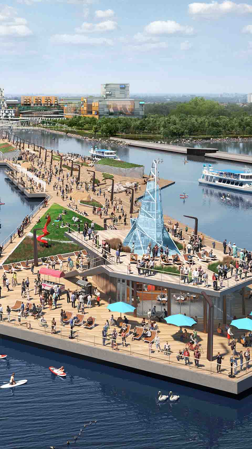 lakeview village pier rendering