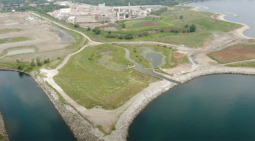 Drone image of the Jim Tovey area