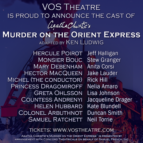 The cast of Murder on the Orient Express