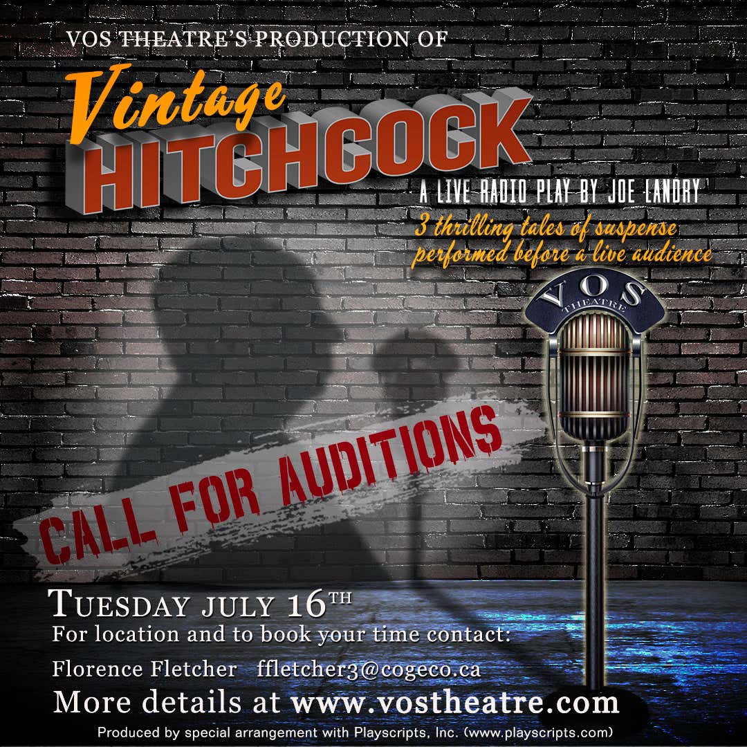 Audition Call: Vintage Hitchcock - A Live Radio Play