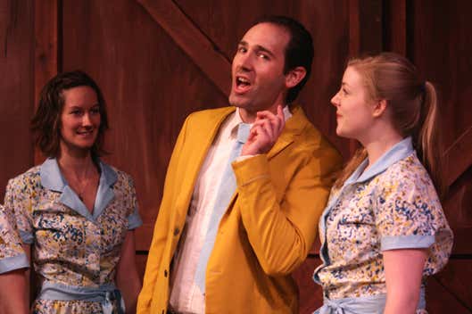 Joel Varty in White Christmas with Jenn Appleman and Samantha Clark