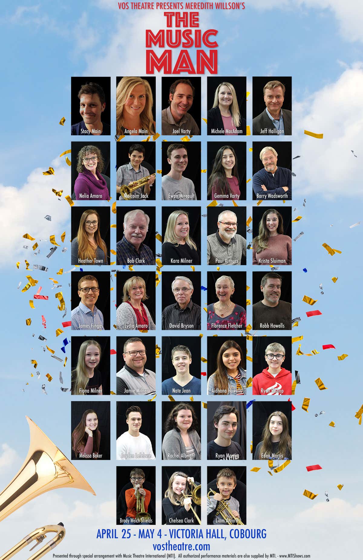 The cast of the Music Man
